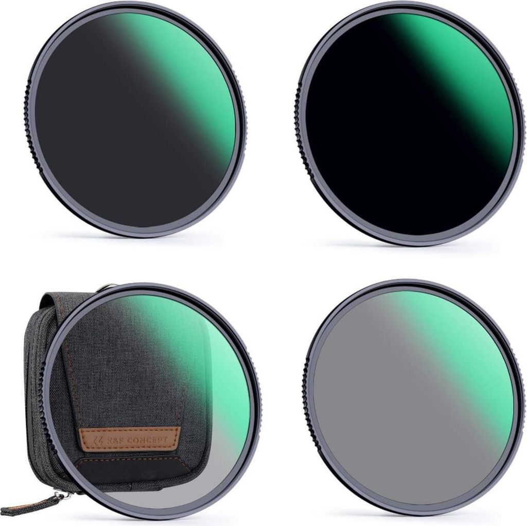 K&F Concept 67mm ND Filter Set ND4 ND8 ND64 ND1000 Kit Produktbild 
