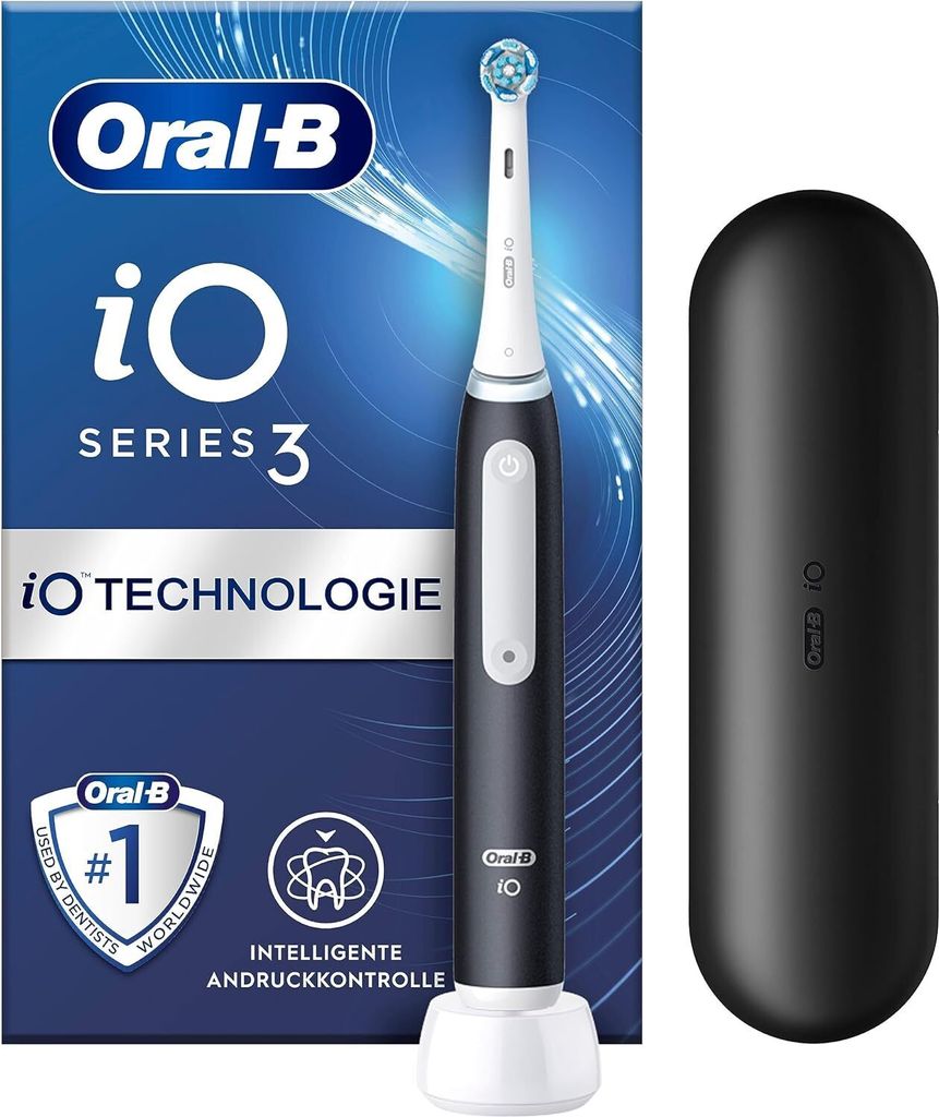 Oral-B iO Series 3 Matt Black mit Reiseetuie, Elektrische Produktbild 3