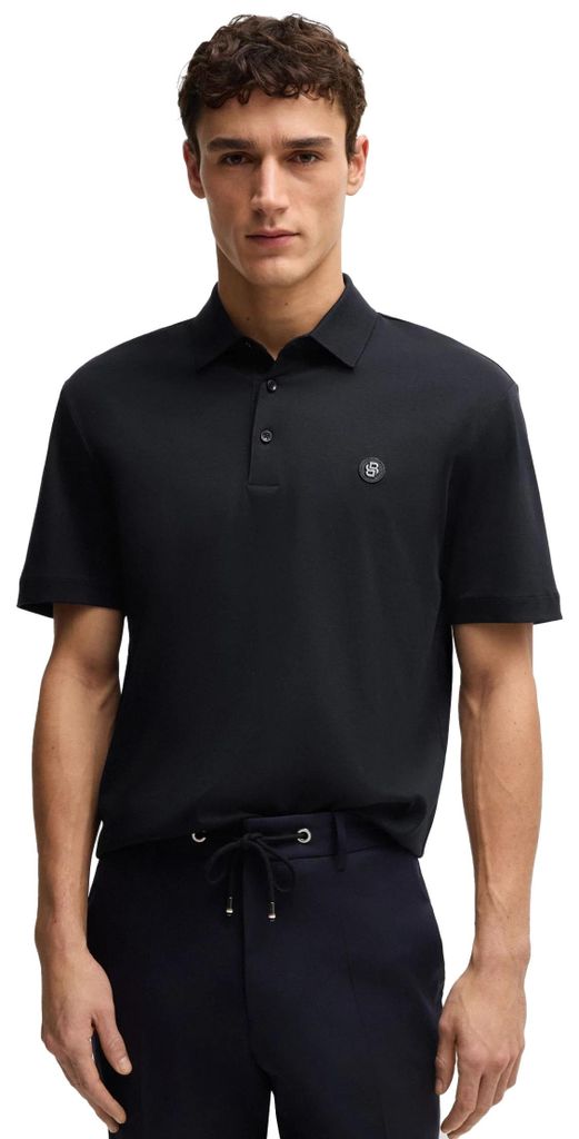 BOSS Black C-Parris Polo Dunkelblau Jersey