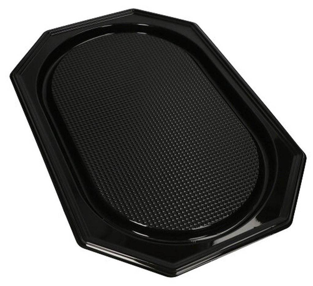 Servierplatten, PET 54 cm x 35 cm schwarz Produktbild 