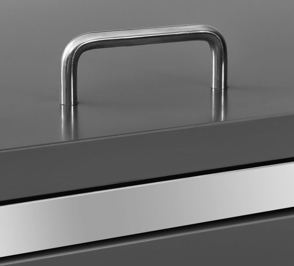 Box na odpadky pro 4 koše 276,5x77,5x115,5 cm nerezová ocel Obrázek produktu 10