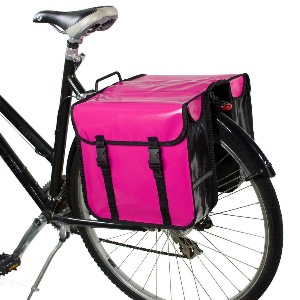 Classic CW Dubbele fietstassen, 28 liter, waterdicht Productafbeelding 