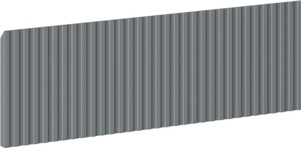 Mexen Rivel Front gerillt für den Badezimmerschrankkorpus 60 x 20 cm, Graphit matt - 91A20-0600-235-1-66