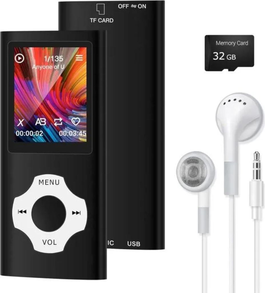 MP3-MP4-Player - JORMFTTE - 64 GB - Bluetooth 5.2 - HiFi Sport - Radio und E-Book