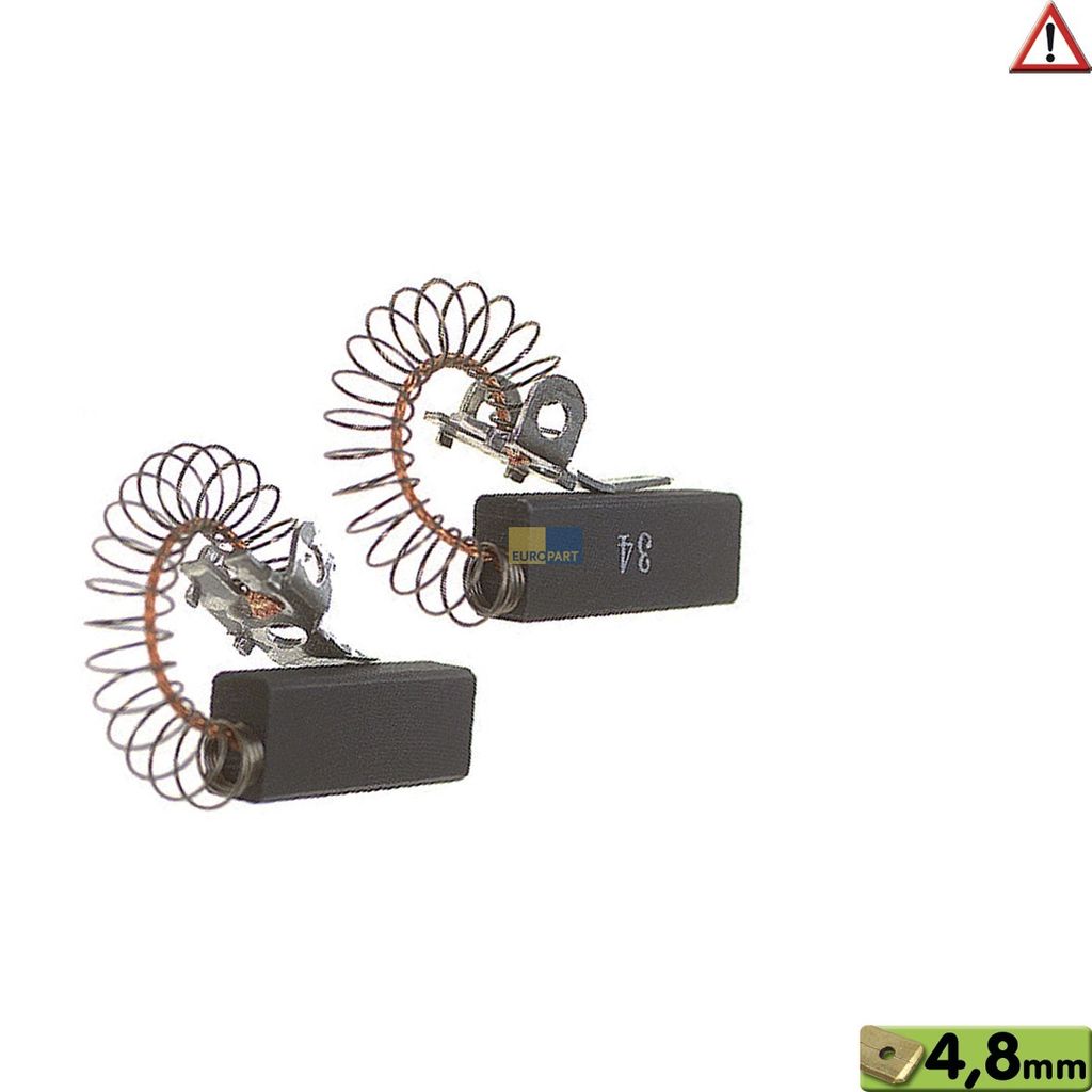Kohlen 10x6,4x28mm,4,8AMP Motorkohlen Waschmaschine Kohlebürsten für u.a. Miele