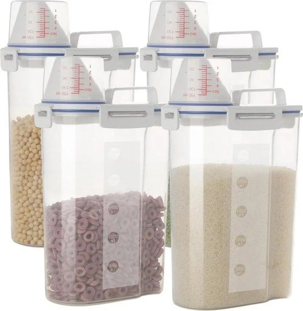 Boîtes de Conservation avec Poignée Ergonomique et Joint Hermétique 4x