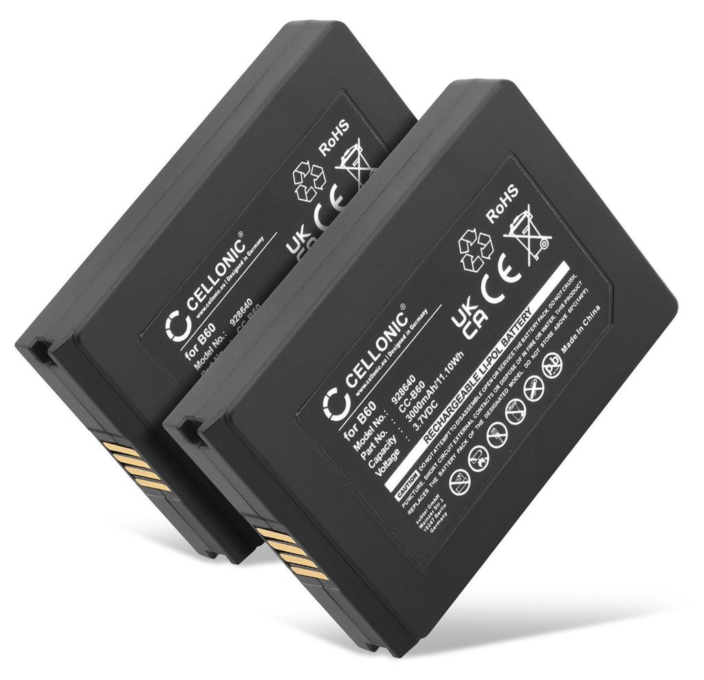 CELLONIC 2x Akku für Zahlungsterminal / POS Kompatibel mit Produktbild 