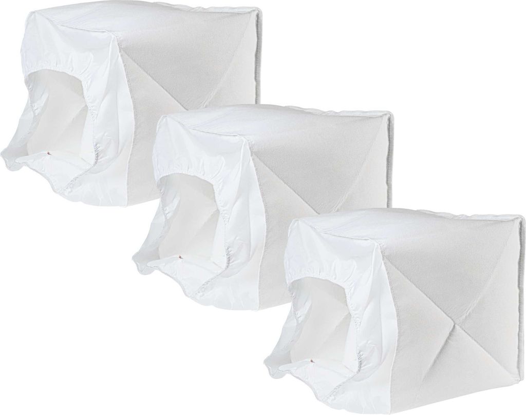 vhbw 3x Membranfilter Ersatz für Kärcher 6.906-103.0 für Staubsauger - Stofffilter-Set Weiß