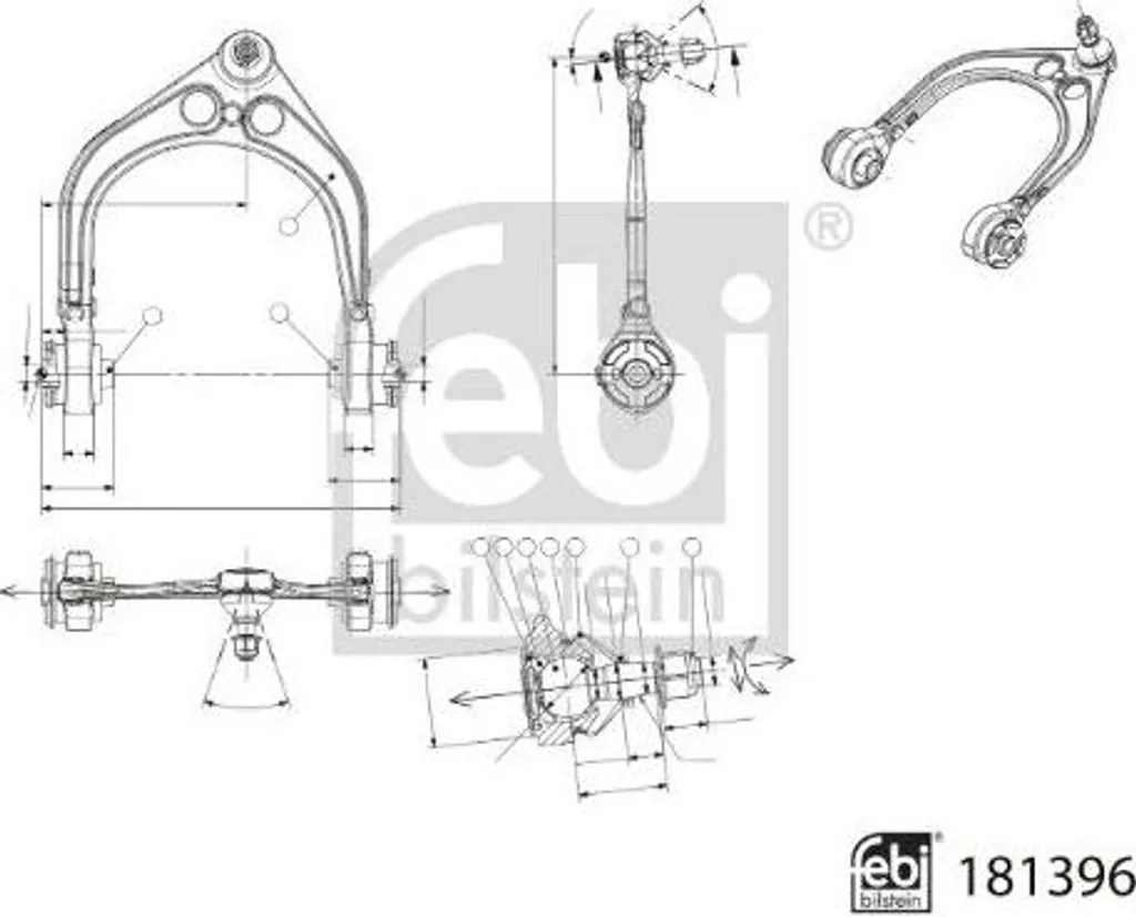 Supprimer bruits suspension 300 C avec bras FEBI 181396 renforcé