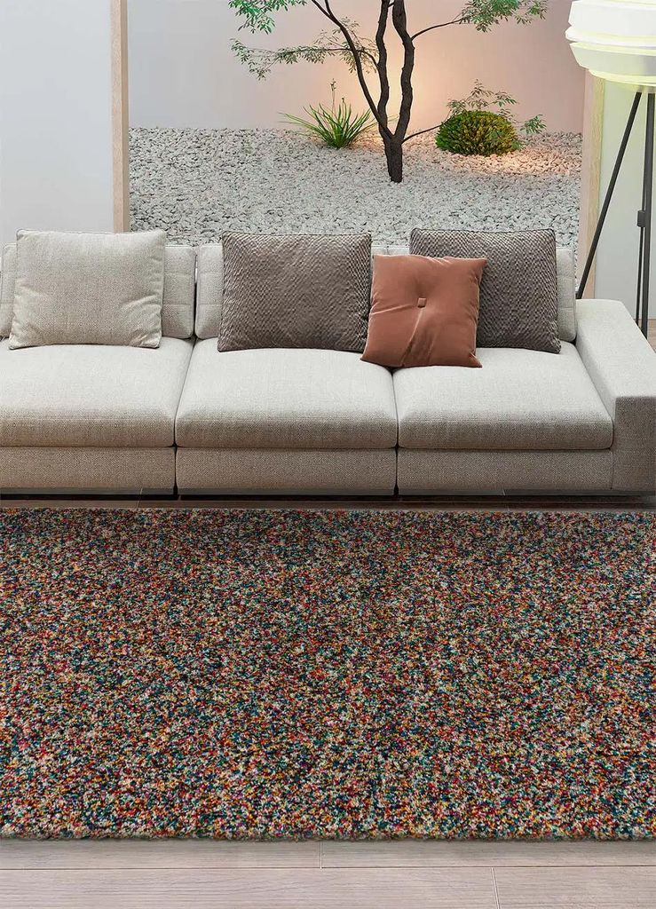 ATTICGO Hochflorteppich YEBEL Abstrakt in Mehrfarbig, 120x170 cm