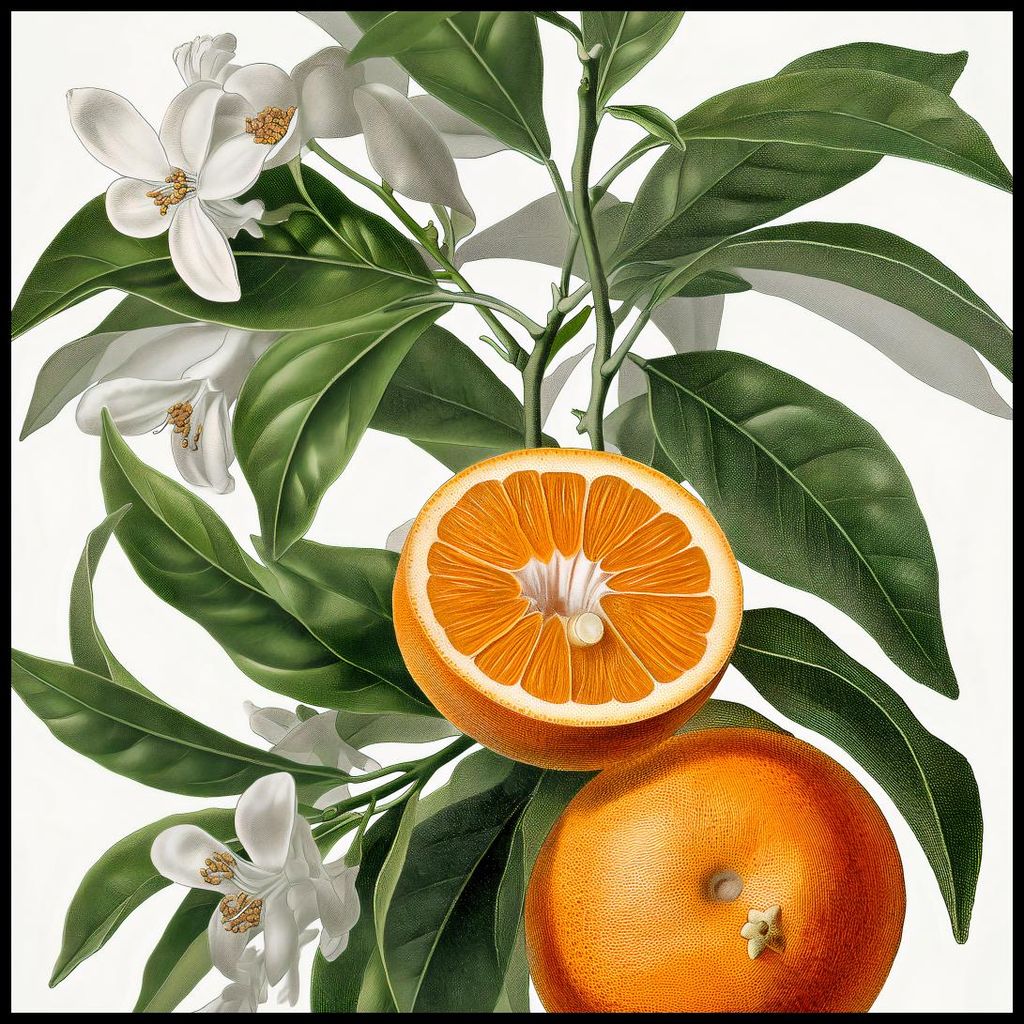 Plakat 90x90cm Reife der Orangen