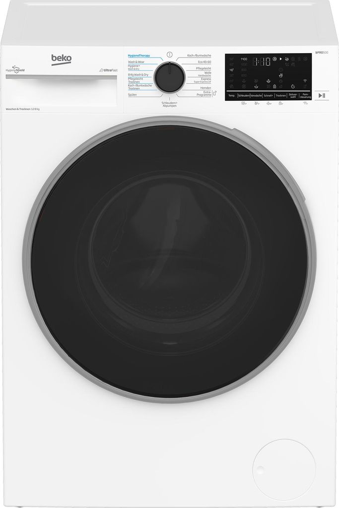 Beko B3DFT512447W Waschtrockner 12/8 kg Nachlegefunktion SuperExpress