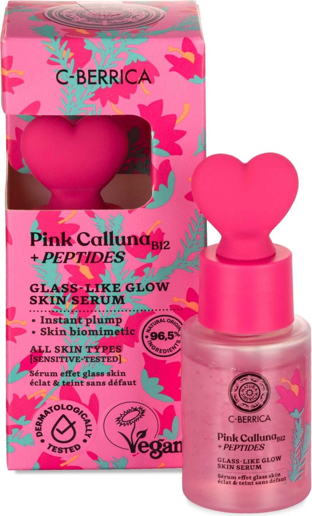 Natura Siberica C-Berrica Pink Calluna Glass-Like Glow Skin Serum, 30 ml