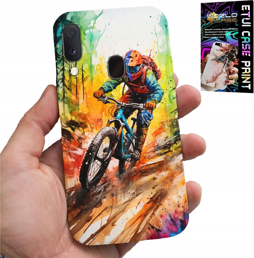 Etui Für Samsung Galaxy A20E - Mountain Biking Extreme Expeditionen Glas