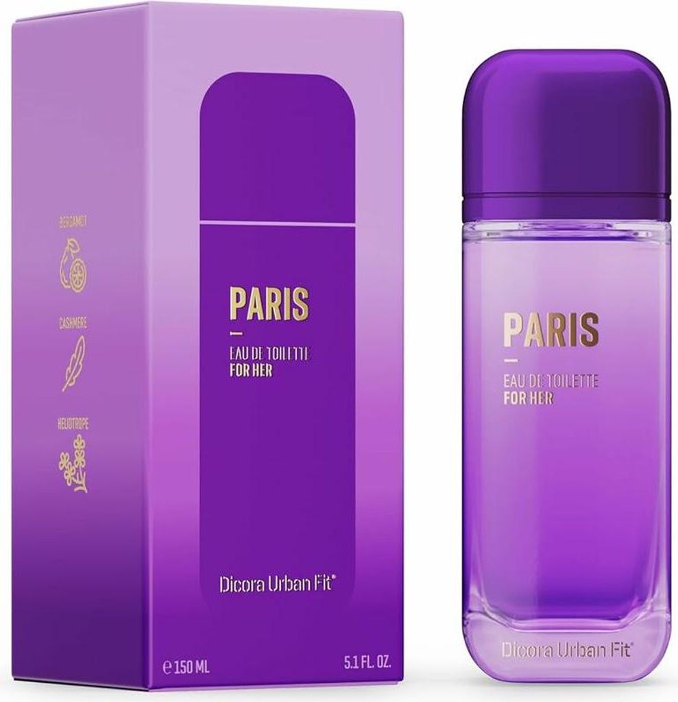 Dicora Urban Fit Paris Damenparfüm EDT 150 ml Produktbild 