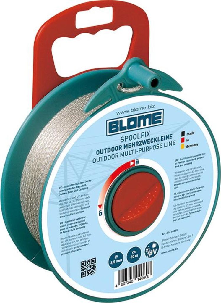 Blome Wäscheleine Spoolfix 60 m lang Produktbild 