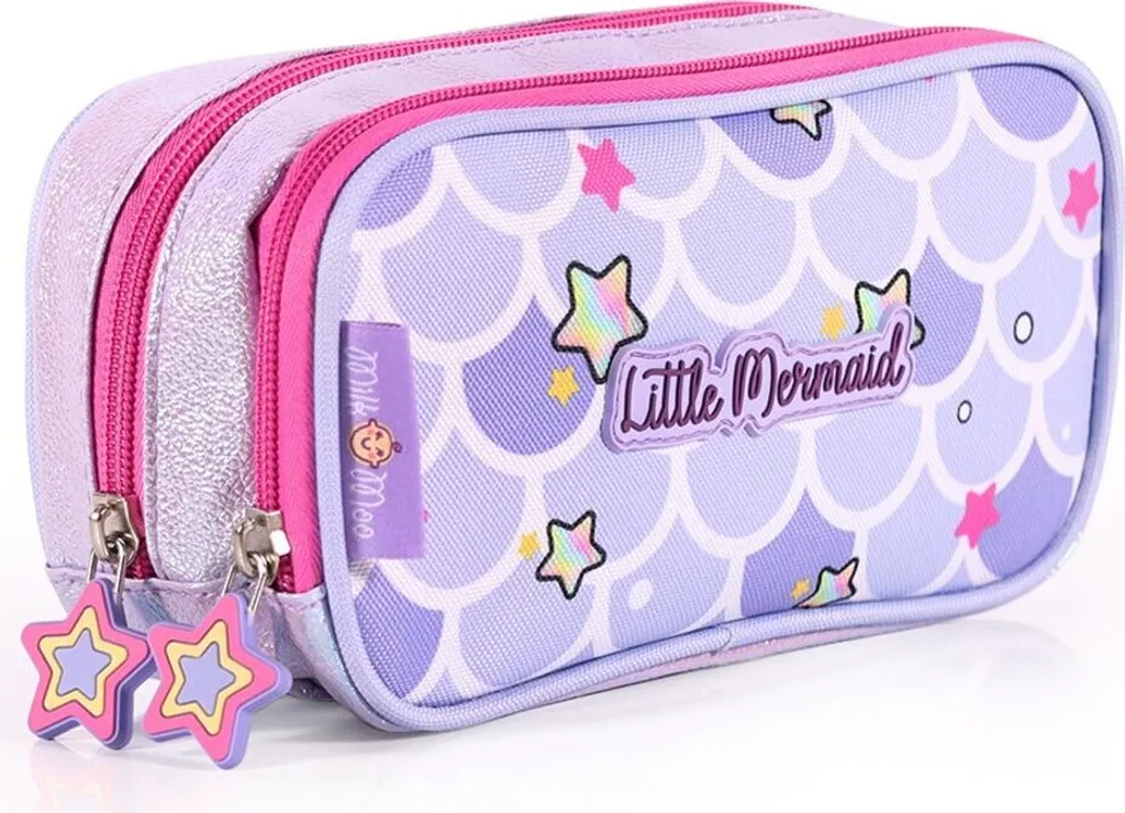 Milk&Moo Astuccio Scintillante per Bambine: Grande Capacità e Design Unico