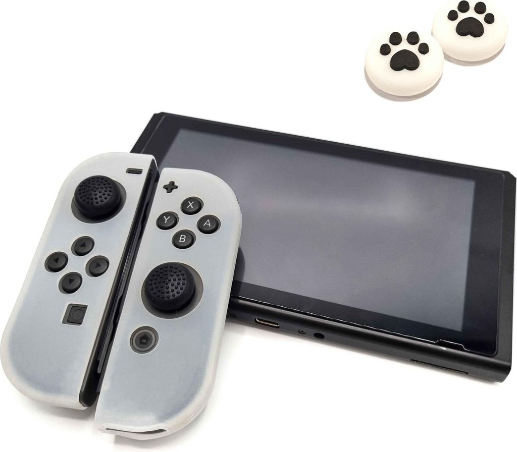 Thumbgrips - Hoesjes & Skins + Thumb Grips voor Nintendo Switch 1 - Performance Gaming Case - Soft Grip Covers - Anti-Slip Joy-Con Controller Acces...