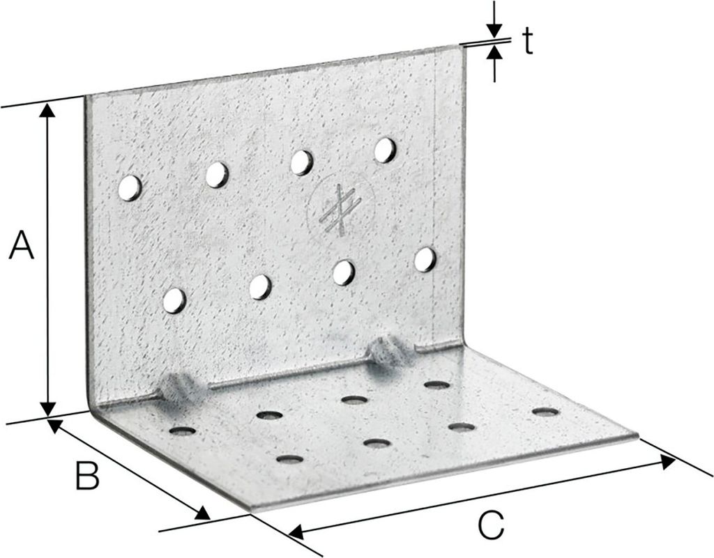 Simpson Strong-Tie Winkelverbinder Typ AF90265 Abmessung 67x67x2x90m feuerverzinkt - AF90265