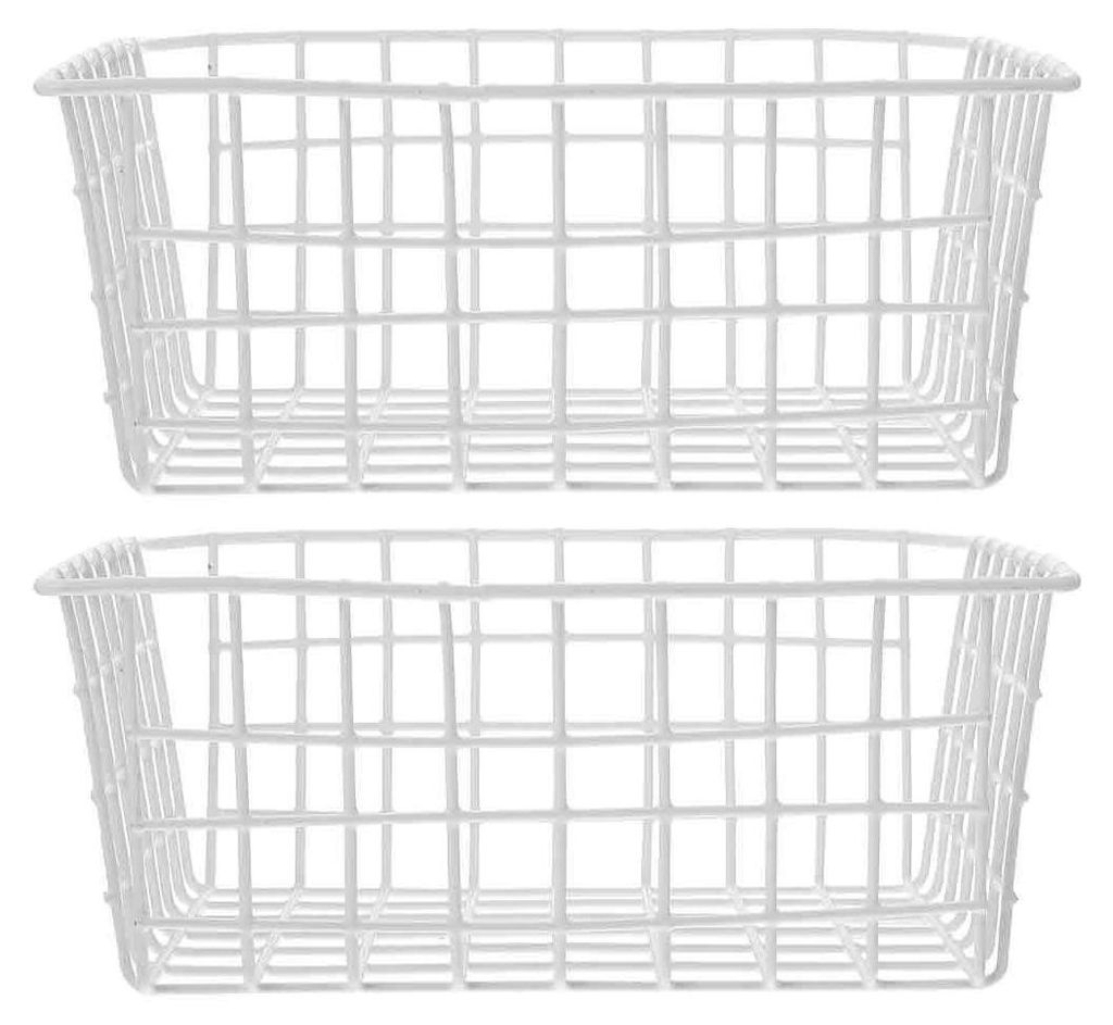 2 kusy Košík do mrazničky Kovový drátěný úložný koš Obrázek produktu 