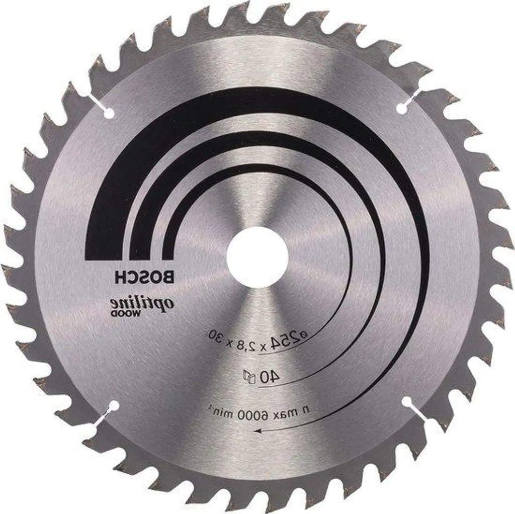 Lame Scie Bois 254mm 40 Dents Carbure - Découpe Précise de 2,8 mm