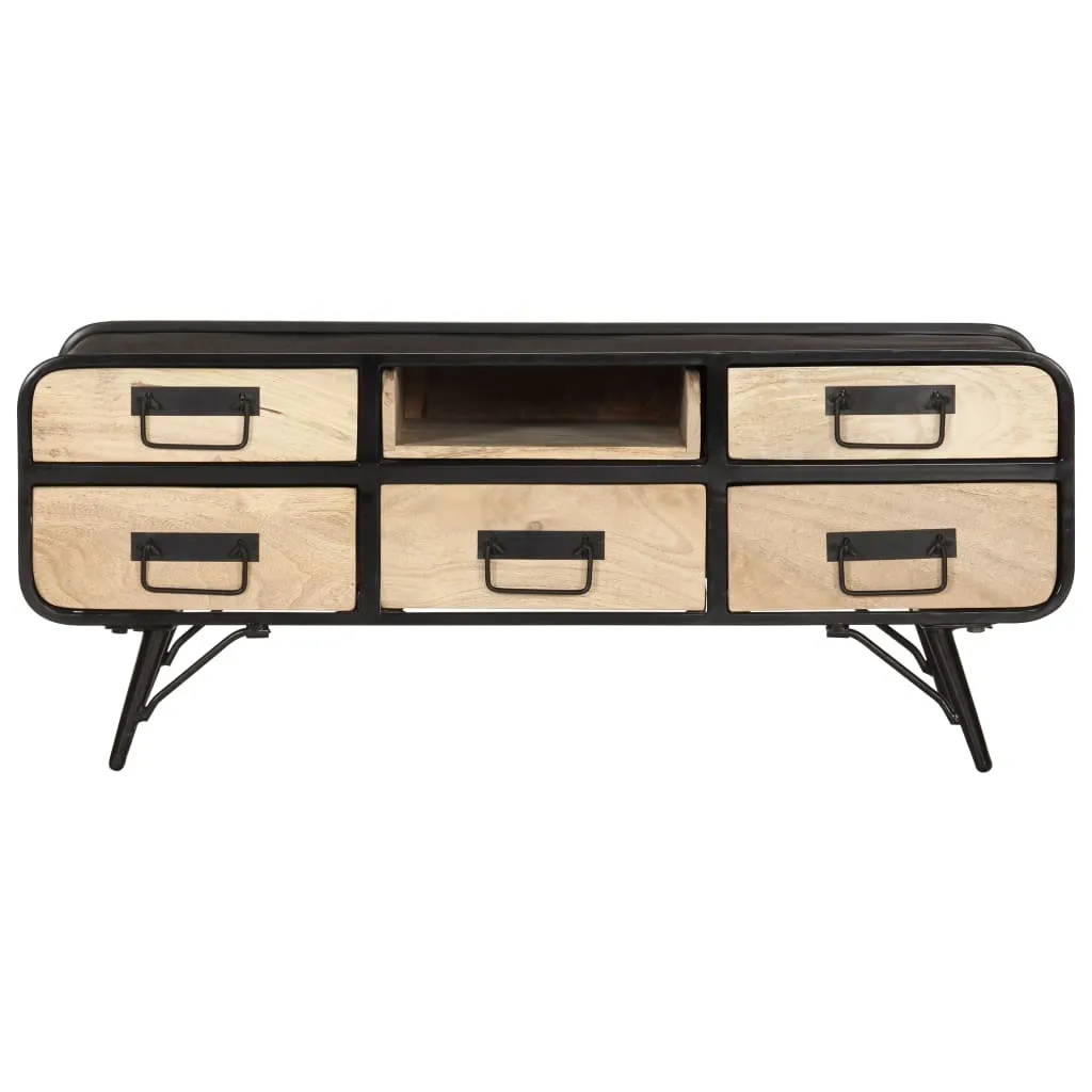vidaXL Table basse 100x50x40 cm en bois de manguier massif robuste
