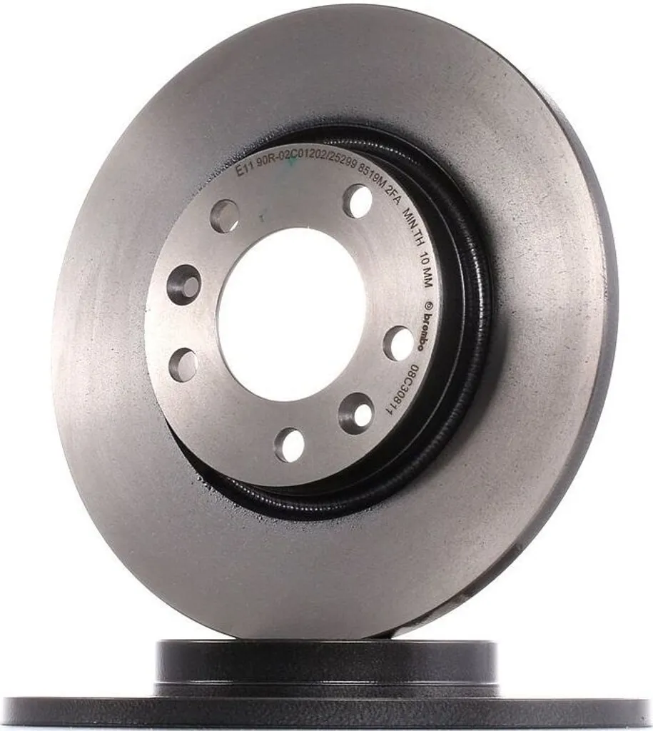 Disque de frein arrière plein compatible avec Peugeot 508 et Opel Combo