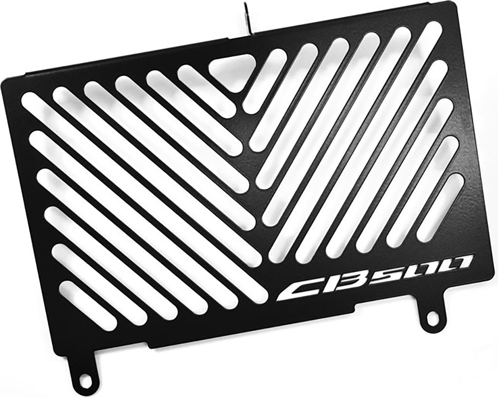 ZIEGER Kühlerabdeckung kompatibel mit Honda CB 500 Design Logo schwarz