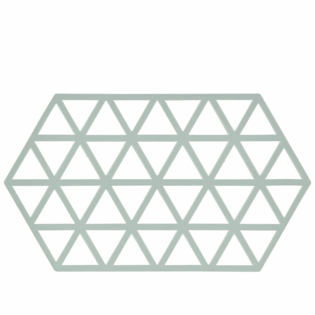Zone Denmark Topfuntersetzer Hexagon Dreiecke 14 x 24 cm Silikon Nordic Sky