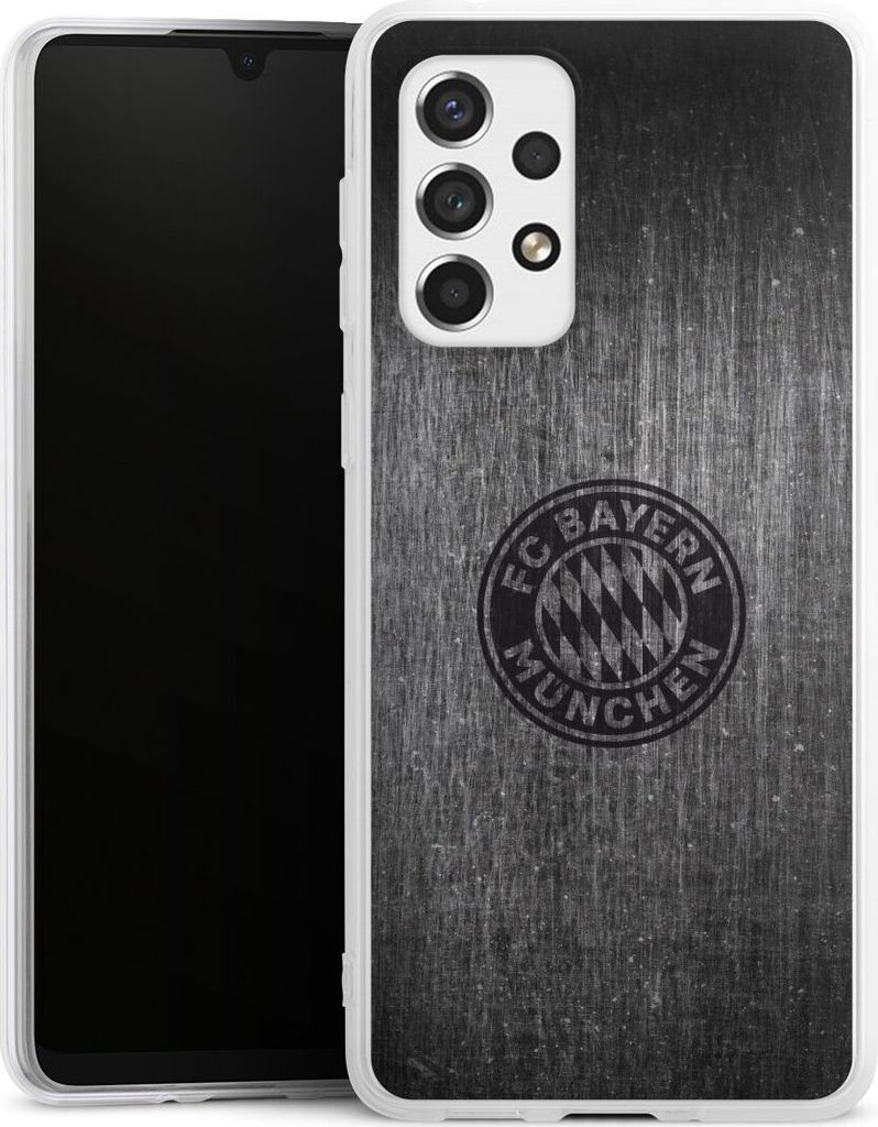 DeinDesign Handyhülle für Samsung Galaxy A33 5G Silikon Hülle Case Smartphone Schutzhülle FC Bayern München FCB Metallic Look