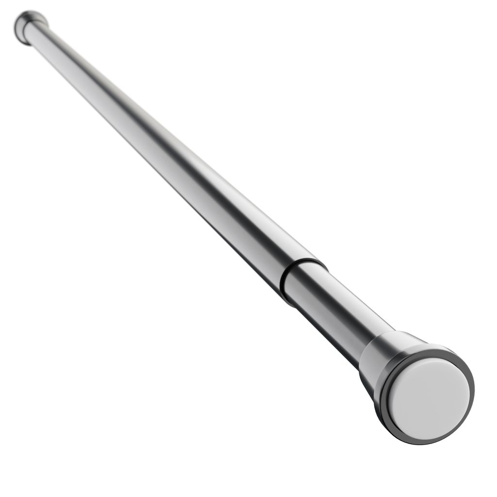 Teleskopstange Duschvorhangstange 190 - 300 cm schwarz ALU Produktbild 