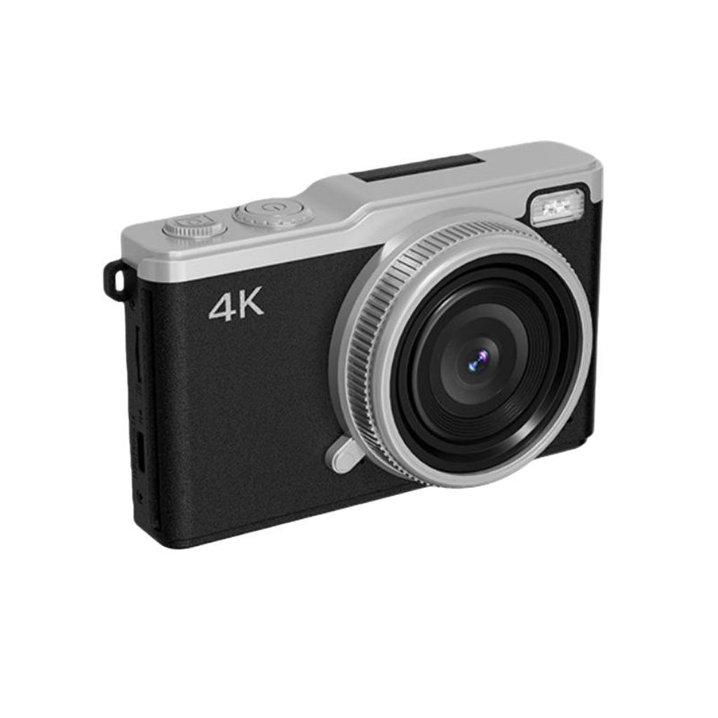 ZELURXX 4K Kamera,64MP Digitalkamera,Vlog Kamera,Selfie Klappbildschirm Kamera,Sportkamera,Filterkamera,Kinderkamera, 64GB, Schwarz