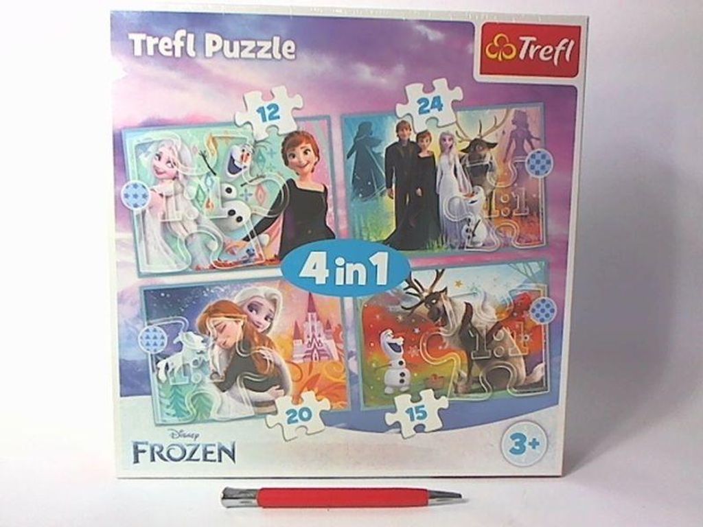 TREFL Ice Kingdom Puzzle: Erstaunliche Welt 4in1 (12,15,20,24 Teile)