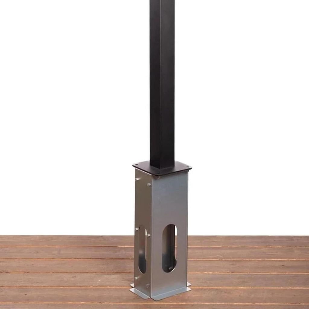 Socle métallique pour support de montage de borne de Image du produit 