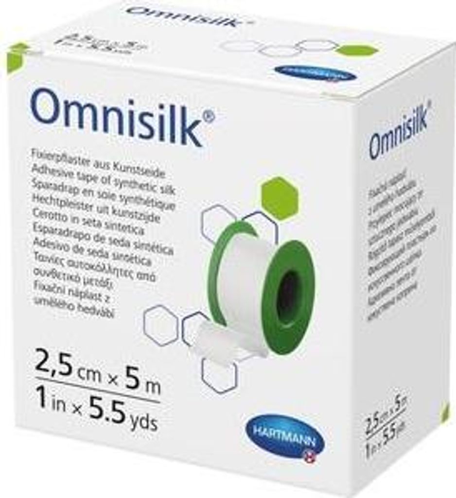 Hartmann Omnisilk Fixierpflaster aus Kunstseide (2,5 cm x 5 Produktbild 
