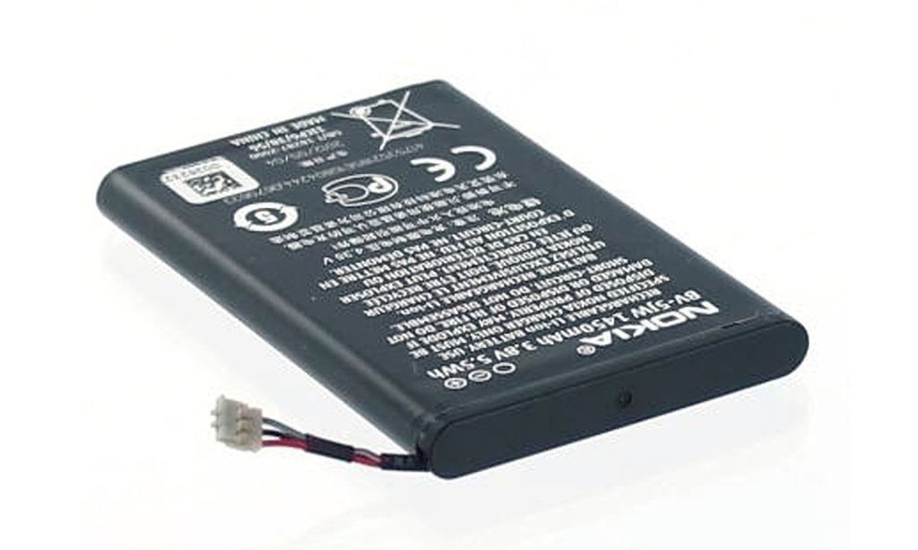 Akku für Nokia BV-5JW Li-Ion 3,8 Volt 1450 mAh schwarz. Produktbild 