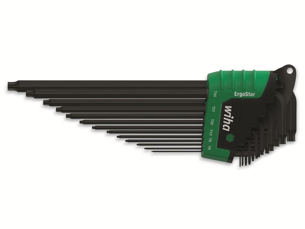 Winkelschraubendrehersatz 366R 13tlg.T5-T45 m.HF im Kunstoffhalter WIHA