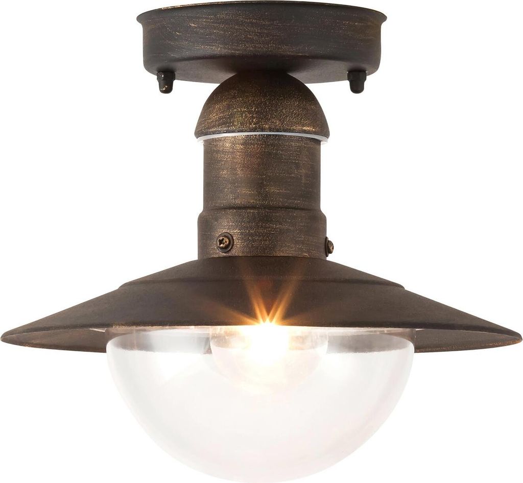 Rabalux 8736 Außendeckenleuchte Oslo, E27, gold, rund, ø240mm