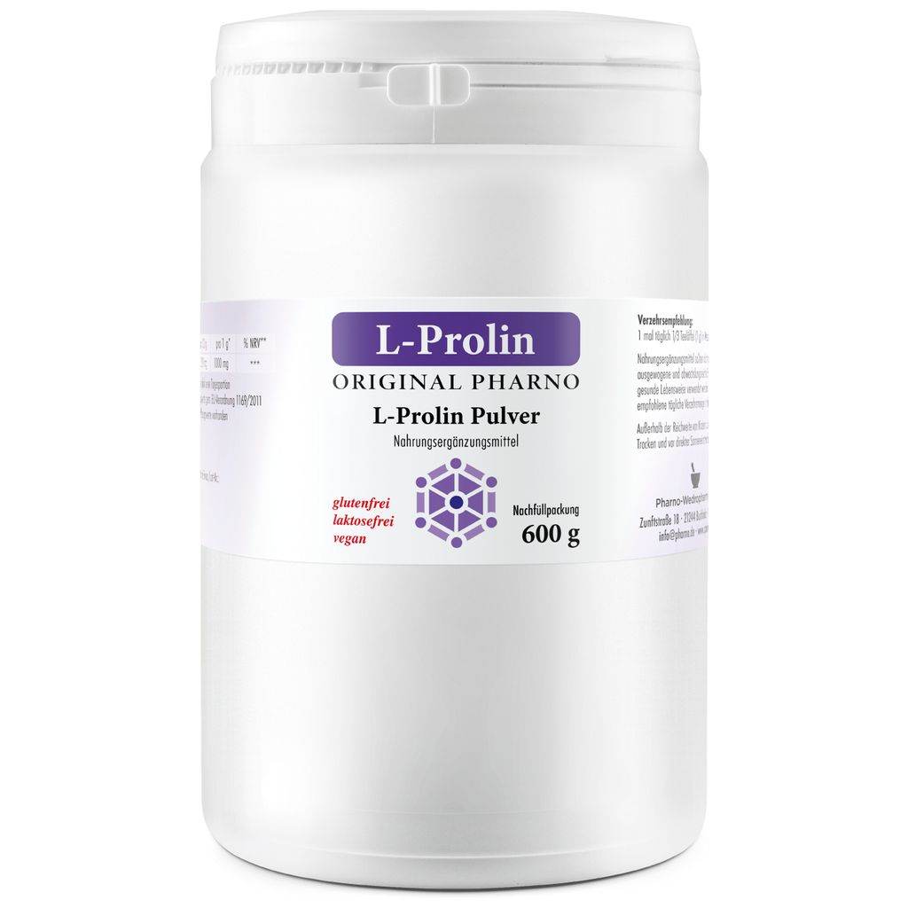L-Prolin Pulver 600 g – Pures L-Prolin, nicht-essentielle Produktbild 