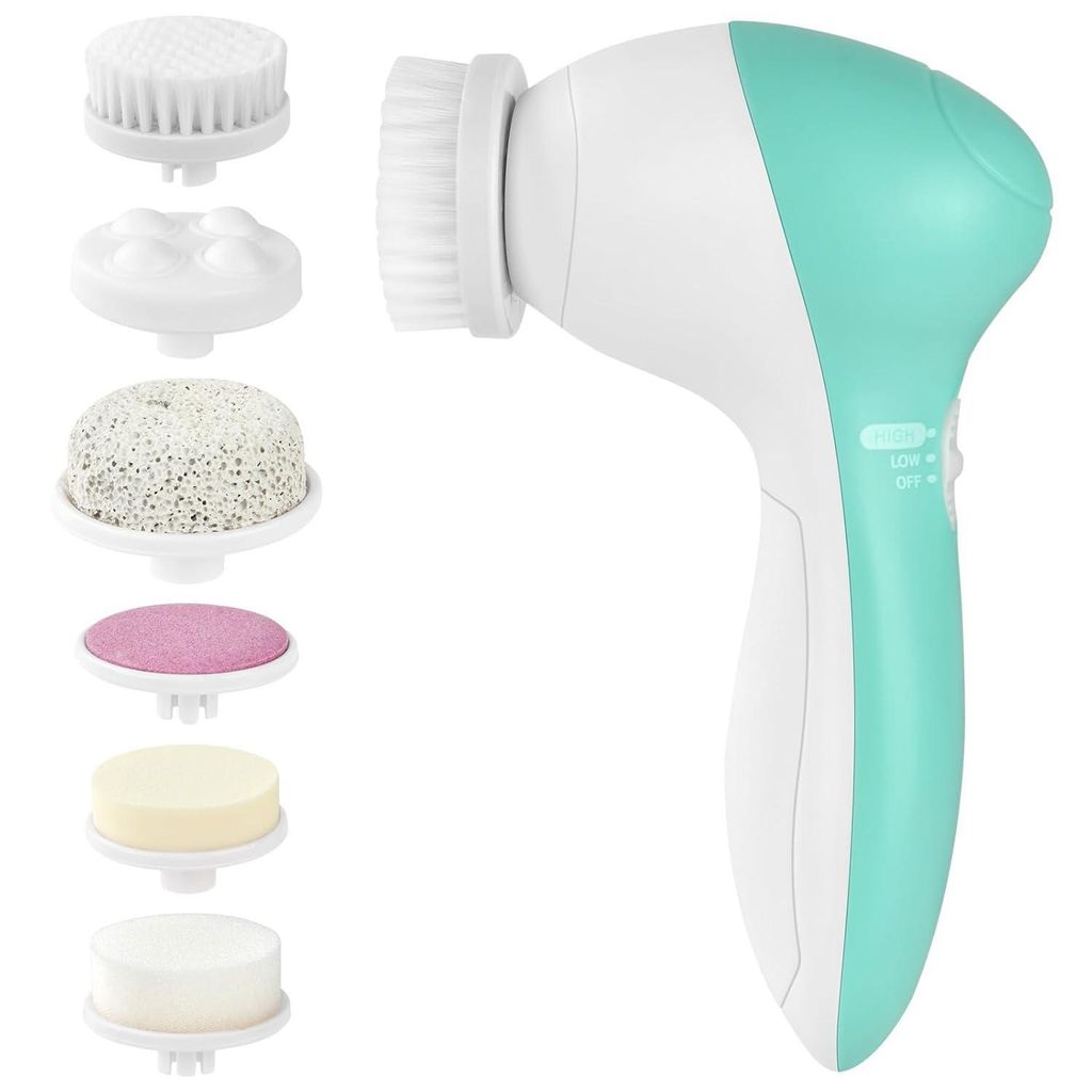 7 in 1 Gesichtsreinigungsbürste, Gesichtsbürste Elektrische Reinigungsbürste Gesichtsreinigungsinstrument für Tiefenreinigung, Gesichtsmassage