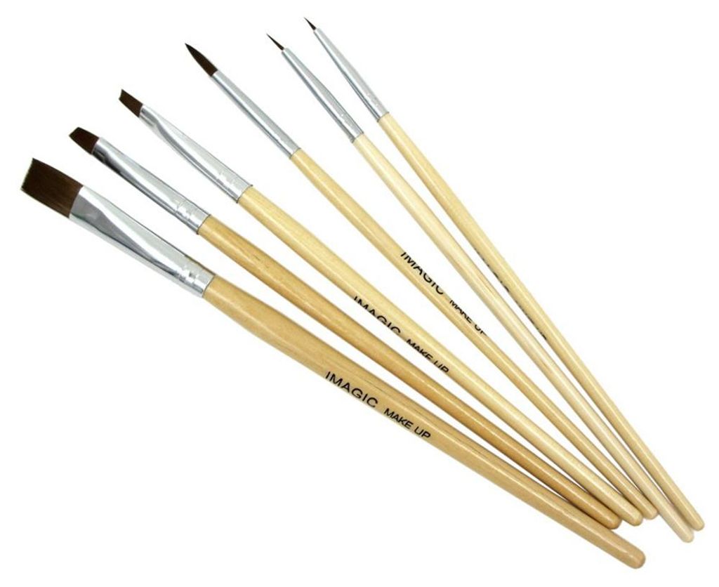 6-teiliges Set IMAGIC Make-up-Pinsel für Gesicht und Körper, bunte Farben, Kosmetik-Malwerkzeuge
