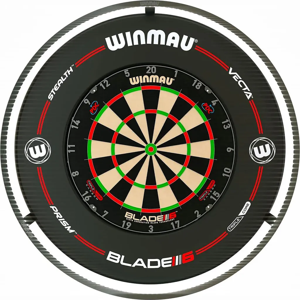 Éclairage LED pour cible de fléchettes Winmau Plasma en aluminium - 8