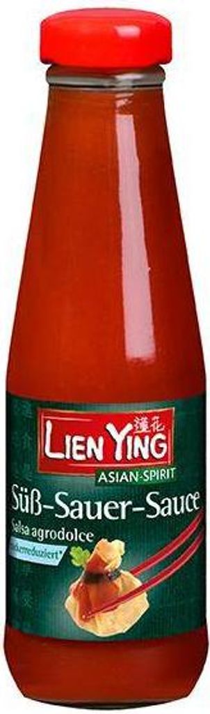 Lien Ying Süß-Sauer-Sauce zuckerreduziert 200 Ml Glas Produktbild 