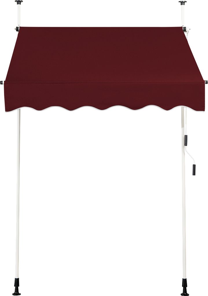 COSTWAY Svěrná markýza 150 cm balkonová markýza bez vrtání, Obrázek produktu 