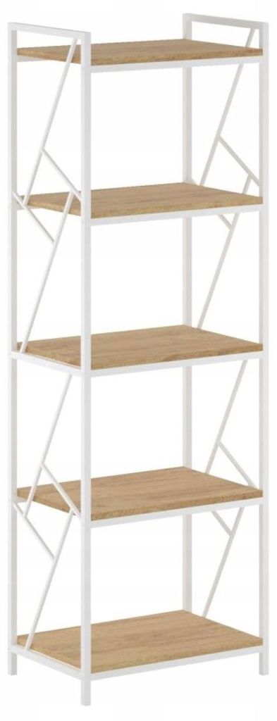Regał loftowy 5-poziomowy na książki i dekoracje 60 x 40 cm Zdjęcie produktu 