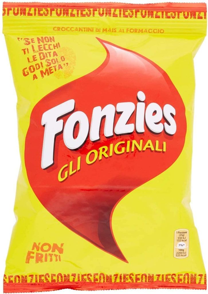 10x Fonzies Maissnack mit Käse 100g Käsechips chips mit mais italien snack