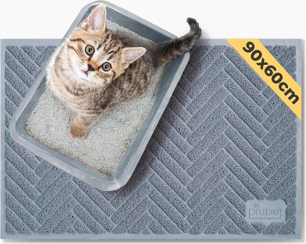 Katzenstreumatte 90x60cm - Für Katzenstreu - Einfach zu reinigen