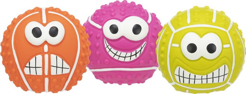 Palla sportiva Trixie in lattice con squeaker ø 7 cm Immagine del prodotto 