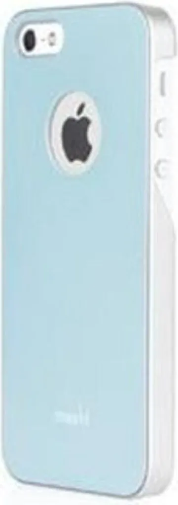 Coque iPhone SE et 5S fine et résistante, coloris bleu Moshi
