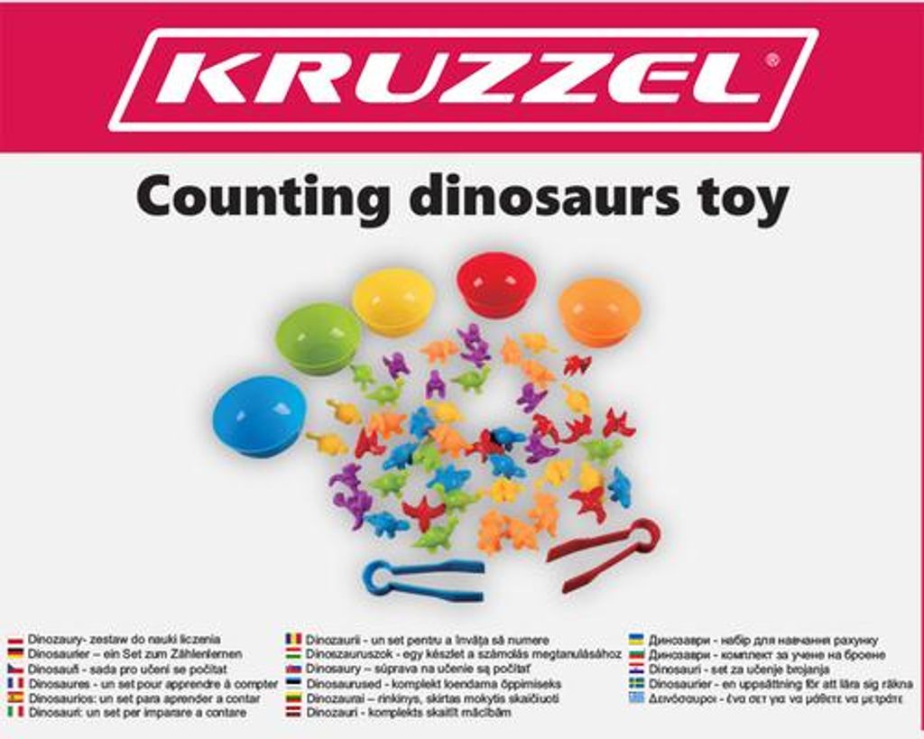 Kruzzel Dinosauři - počítací sada 22496 Obrázek produktu 